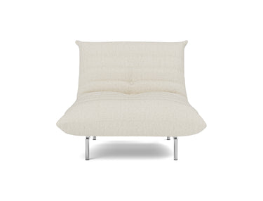 Mikunjo stol i 531 Bouclé Off White, set forfra