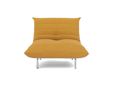 Mikunjo stol i 536 Bouclé Ochre, set forfra