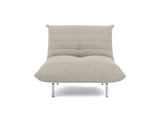Mikunjo stol i 539 Bouclé Beige, set forfra