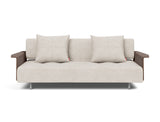 Long Horn D.E.L. sovesofa med armlæn i 470 Yuveno Natural, set forfra