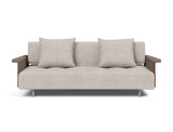 Long Horn D.E.L. sovesofa med armlæn i 471 Yuveno Sand, set forfra