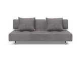 Long Horn D.E.L sovesofa i 282 Avella Warm Grey, set forfra