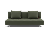 Long Horn D.E.L sovesofa i 413 Esina Olive Green, set forfra