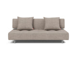 Long Horn D.E.L sovesofa i 472 Yuveno Warm Grey, set forfra