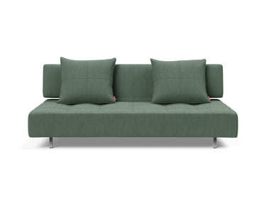 Long Horn D.E.L sovesofa i 518 Elegance Green, set forfra
