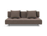 Long Horn D.E.L sovesofa i 530 Bouclé Taupe, set forfra