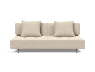 Long Horn D.E.L sovesofa i 586 Phobos Latte, set forfra