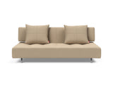 Long Horn D.E.L sovesofa i 587 Phobos Mocha, set forfra