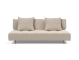 Long Horn D.E.L sovesofa i 612 Blida Sand Grey, set forfra