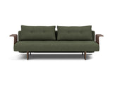 Recast Dark Styletto sovesofa med armlæn i 353 Taura Forest, set forfra