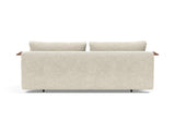 Recast Dark Styletto sovesofa med armlæn i 357 Taura Off White, set bagfra