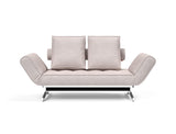 Ghia Chrome daybed i 300 Weda Sand, set forfra
