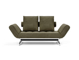 Ghia Chrome daybed i 316 Cordufine Pine Green, set forfra