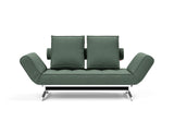 Ghia Chrome daybed i 518 Elegance Green, set forfra