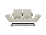 Ghia Chrome daybed i 527 Mixed Dance Natural, set forfra