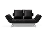 Ghia Chrome daybed i 550 Faunal Black, set forfra