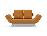 Ghia Chrome daybed i 893 Mozart Masala, set forfra