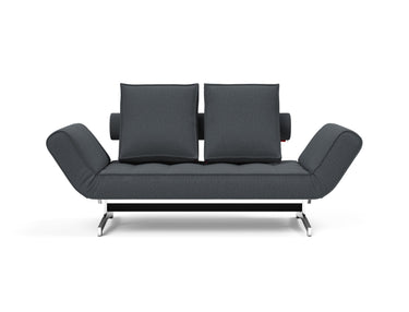Ghia Chrome daybed i 894 Mozart Grey Bronze, set forfra