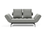 Ghia Laser daybed i 853 Mahoga Dove Grey, set forfra