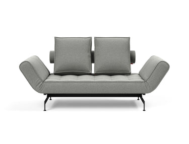 Ghia Laser daybed i 853 Mahoga Dove Grey, set forfra