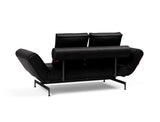 Ghia Laser daybed i 550 Faunal Black, set skråt bagfra