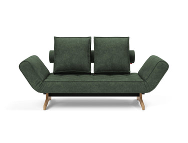 Ghia Wood daybed i 281 Avella Pine Green, set forfra
