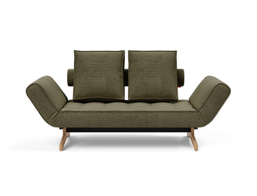 Ghia Wood daybed i 316 Cordufine Pine Green, set forfra