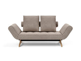 Ghia Wood daybed i 318 Cordufine Beige, set forfra