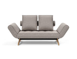 Ghia Wood daybed i 321 Corocco Warm Grey, set forfra