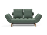 Ghia Wood daybed i 518 Elegance Green, set forfra