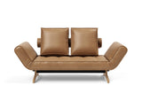 Ghia Wood daybed i 551 Faunal Brown, set forfra