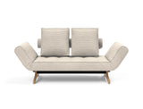 Ghia Wood daybed i 594 Corduroy Ivory, set forfra