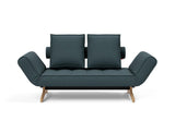 Ghia Wood daybed i 851 Mahoga Dark Blue, set forfra