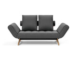 Ghia Wood daybed i 852 Mahoga Seal Grey, set forfra