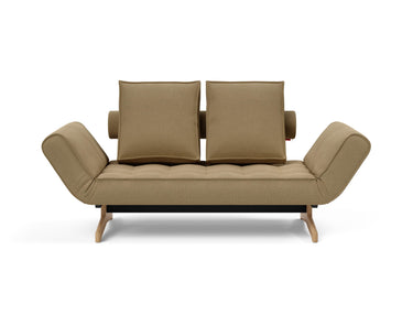 Ghia Wood daybed i 860 Yogia Olive Brown, set forfra