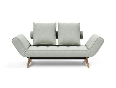 Ghia Wood daybed i 888 Mozart Slate Brown, set forfra