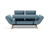 Ghia Wood daybed i 525 Mixed Dance Light Blue, set bagfra