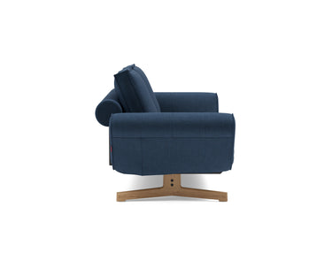 Ghia Wood daybed i 414 Esina Indigo Blue, set fra siden