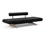 Ghia Wood daybed i 550 Faunal Black, som seng