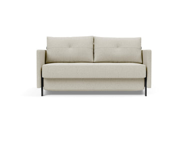 Cubed 140 sovesofa med armlæn i 527 Mixed Dance Natural, set forfra