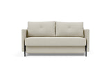 Cubed 140 sovesofa med armlæn i 527 Mixed Dance Natural, set forfra