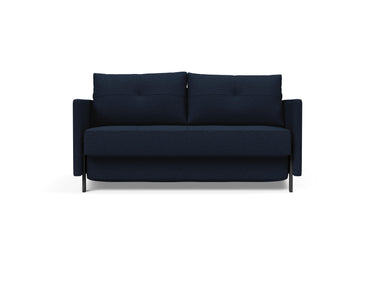 Cubed 140 sovesofa med armlæn i 528 Mixed Dance Blue, set forfra