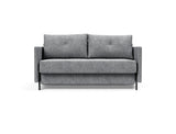 Cubed 140 sovesofa med armlæn i 565 Twist Granite, set forfra