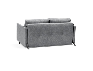 Cubed 140 sovesofa med armlæn i 565 Twist Granite, set skråt bagfra