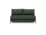 Cubed 140 Chrom sovesofa i 281 Avella Pine Green, set forfra