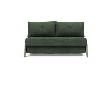Cubed 140 Chrom sovesofa i 281 Avella Pine Green, set forfra