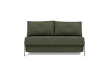 Cubed 140 Chrom sovesofa i 353 Taura Forest, set forfra