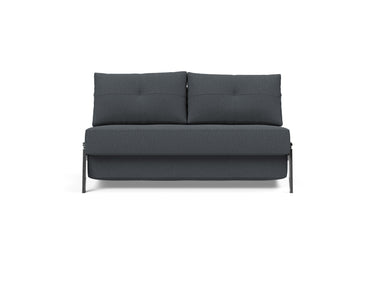 Cubed 140 Chrom sovesofa i 894 Mozart Grey Bronze, set forfra