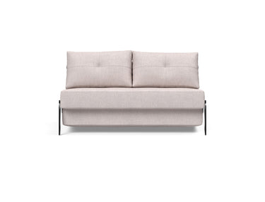 Cubed 140 Alu sovesofa i 300 Weda Sand, set forfra