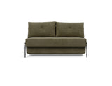Cubed 140 Alu sovesofa i 316 Cordufine Pine Green, set forfra